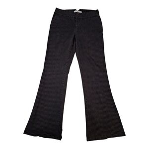 Tommy Hilfiger Black Pinstripe Flare Pants